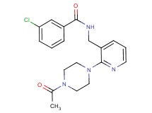 N-{[2-(4-acetyl-1-piperazinyl)-3-pyridinyl]methyl}-3-chlorobenzamide