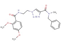 N-benzyl-1-{2-[(2,4-dimethoxybenzoyl)amino]ethyl}-N-methyl-1H-1,2,3-triazole-4-carboxamide