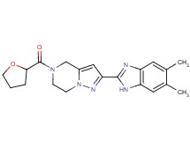 2-(5,6-dimethyl-1H-benzimidazol-2-yl)-5-(tetrahydrofuran-2-ylcarbonyl)-4,5,6,7-tetrahydropyrazolo[1,5-a]pyrazine