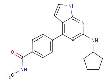 4-[6-(cyclopentylamino)-1H-pyrrolo[2,3-b]pyridin-4-yl]-N-methylbenzamide