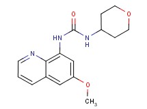 N-(6-methoxyquinolin-8-yl)-N'-(tetrahydro-2H-pyran-4-yl)urea