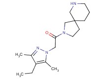2-[(4-ethyl-3,5-dimethyl-1H-pyrazol-1-yl)acetyl]-2,7-diazaspiro[4.5]decane hydrochloride
