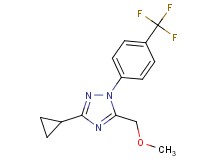 3-cyclopropyl-5-(methoxymethyl)-1-[4-(trifluoromethyl)phenyl]-1H-1,2,4-triazole