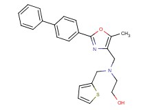 2-[{[2-(4-biphenylyl)-5-methyl-1,3-oxazol-4-yl]methyl}(2-thienylmethyl)amino]ethanol