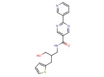N-[3-hydroxy-2-(2-thienylmethyl)propyl]-2-(3-pyridinyl)-5-pyrimidinecarboxamide