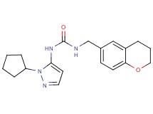 N-(1-cyclopentyl-1H-pyrazol-5-yl)-N'-(3,4-dihydro-2H-chromen-6-ylmethyl)urea