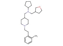 N-({1-[2-(2-methylphenyl)ethyl]-4-piperidinyl}methyl)-N-(tetrahydro-3-furanylmethyl)cyclopentanamine