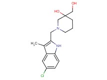 1-[(5-chloro-3-methyl-1H-indol-2-yl)methyl]-3-(hydroxymethyl)-3-piperidinol