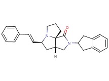 (3aS*,5S*,9aS*)-2-(2,3-dihydro-1H-inden-2-yl)-5-[(E)-2-phenylvinyl]hexahydro-7H-pyrrolo[3,4-g]pyrrolizin-1(2H)-one