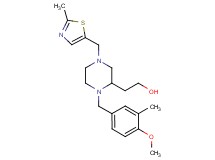 2-{1-(4-methoxy-3-methylbenzyl)-4-[(2-methyl-1,3-thiazol-5-yl)methyl]-2-piperazinyl}ethanol
