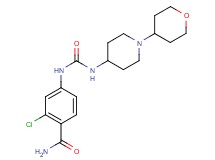 2-chloro-4-[({[1-(tetrahydro-2H-pyran-4-yl)piperidin-4-yl]amino}carbonyl)amino]benzamide