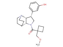 3-((3R*,3aR*,7aR*)-1-{[1-(methoxymethyl)cyclobutyl]carbonyl}octahydro-4,7-ethanopyrrolo[3,2-b]pyridin-3-yl)phenol