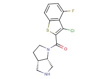 rel-(3aS,6aS)-1-[(3-chloro-4-fluoro-1-benzothien-2-yl)carbonyl]octahydropyrrolo[3,4-b]pyrrole hydrochloride