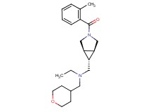 N-{[(1R*,5S*,6r)-3-(2-methylbenzoyl)-3-azabicyclo[3.1.0]hex-6-yl]methyl}-N-(tetrahydro-2H-pyran-4-ylmethyl)ethanamine