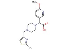 (6-methoxypyridin-3-yl){4-[(2-methyl-1,3-thiazol-4-yl)methyl]piperazin-1-yl}acetic acid