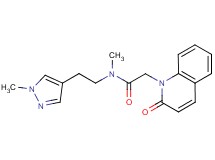 N-methyl-N-[2-(1-methyl-1H-pyrazol-4-yl)ethyl]-2-(2-oxoquinolin-1(2H)-yl)acetamide