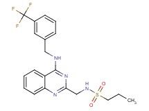 N-[(4-{[3-(trifluoromethyl)benzyl]amino}-2-quinazolinyl)methyl]-1-propanesulfonamide