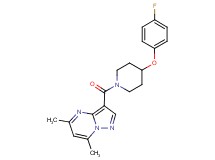 3-{[4-(4-fluorophenoxy)-1-piperidinyl]carbonyl}-5,7-dimethylpyrazolo[1,5-a]pyrimidine