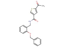 5-acetyl-N-[2-(benzyloxy)benzyl]thiophene-3-carboxamide