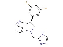 (2R*,3S*,6R*)-3-(3,5-difluorophenyl)-5-(1H-imidazol-2-ylmethyl)-1,5-diazatricyclo[5.2.2.0~2,6~]undecane