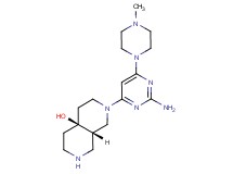 rel-(4aS,8aS)-2-[2-amino-6-(4-methyl-1-piperazinyl)-4-pyrimidinyl]octahydro-2,7-naphthyridin-4a(2H)-ol dihydrochloride