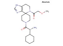 (1R)-1-cyclohexyl-2-[5-(methoxyacetyl)-1,5,6,7-tetrahydro-1'H-spiro[imidazo[4,5-c]pyridine-4,4'-piperidin]-1'-yl]-2-oxoethanamine