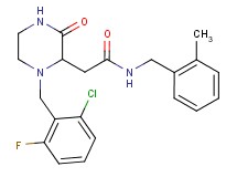 2-[1-(2-chloro-6-fluorobenzyl)-3-oxo-2-piperazinyl]-N-(2-methylbenzyl)acetamide