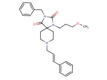 3-benzyl-1-(3-methoxypropyl)-8-[(2E)-3-phenyl-2-propen-1-yl]-1,3,8-triazaspiro[4.5]decane-2,4-dione
