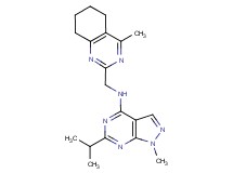 6-isopropyl-1-methyl-N-[(4-methyl-5,6,7,8-tetrahydro-2-quinazolinyl)methyl]-1H-pyrazolo[3,4-d]pyrimidin-4-amine