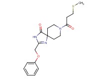 8-[3-(methylthio)propanoyl]-2-(phenoxymethyl)-1,3,8-triazaspiro[4.5]dec-1-en-4-one