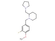 1-(3-fluoro-4-methoxybenzyl)-2-(pyrrolidin-1-ylmethyl)piperidine
