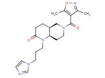 (4aS*,8aR*)-6-[(3,5-dimethylisoxazol-4-yl)carbonyl]-1-[3-(1H-imidazol-1-yl)propyl]octahydro-1,6-naphthyridin-2(1H)-one