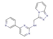 4-(3-pyridinyl)-N-([1,2,4]triazolo[4,3-a]pyridin-3-ylmethyl)-2-pyrimidinamine