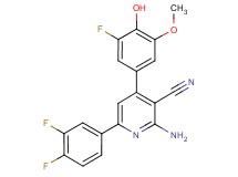 2-amino-6-(3,4-difluorophenyl)-4-(3-fluoro-4-hydroxy-5-methoxyphenyl)nicotinonitrile
