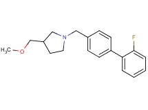 1-[(2'-fluoro-4-biphenylyl)methyl]-3-(methoxymethyl)pyrrolidine trifluoroacetate