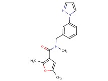 N,2,5-trimethyl-N-[3-(1H-pyrazol-1-yl)benzyl]-3-furamide