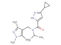 3-cyclopropyl-N-isopropyl-N-[(1,3,5-trimethyl-1H-pyrazol-4-yl)methyl]-1H-pyrazole-5-carboxamide