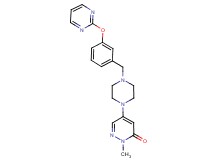 2-methyl-5-{4-[3-(2-pyrimidinyloxy)benzyl]-1-piperazinyl}-3(2H)-pyridazinone