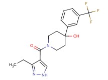1-[(3-ethyl-1H-pyrazol-4-yl)carbonyl]-4-[3-(trifluoromethyl)phenyl]-4-piperidinol