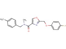 2-[(4-fluorophenoxy)methyl]-N-methyl-N-(4-methylbenzyl)-1,3-oxazole-4-carboxamide