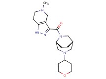 5-methyl-3-{[(1S*,5R*)-3-(tetrahydro-2H-pyran-4-yl)-3,6-diazabicyclo[3.2.2]non-6-yl]carbonyl}-4,5,6,7-tetrahydro-1H-pyrazolo[4,3-c]pyridine