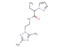 N-[2-(3,5-dimethyl-1H-1,2,4-triazol-1-yl)ethyl]-2-(1H-pyrazol-1-yl)butanamide