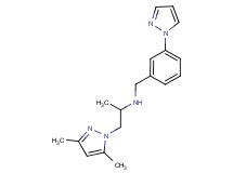 1-(3,5-dimethyl-1H-pyrazol-1-yl)-N-[3-(1H-pyrazol-1-yl)benzyl]propan-2-amine