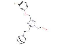 2-{5-{2-[(1S*,4R*)-2-azabicyclo[2.2.1]hept-2-yl]ethyl}-3-[(3-fluorophenoxy)methyl]-1H-1,2,4-triazol-1-yl}ethanol