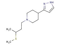 1-[3-(methylthio)butyl]-4-(1H-pyrazol-3-yl)piperidine