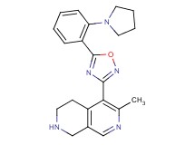 6-methyl-5-{5-[2-(1-pyrrolidinyl)phenyl]-1,2,4-oxadiazol-3-yl}-1,2,3,4-tetrahydro-2,7-naphthyridine hydrochloride
