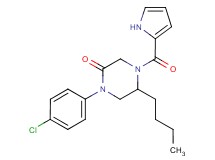 5-butyl-1-(4-chlorophenyl)-4-(1H-pyrrol-2-ylcarbonyl)-2-piperazinone