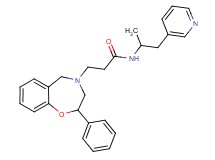 N-[1-methyl-2-(3-pyridinyl)ethyl]-3-(2-phenyl-2,3-dihydro-1,4-benzoxazepin-4(5H)-yl)propanamide