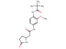 N-(2-methoxy-4-{[(5-oxopyrrolidin-2-yl)acetyl]amino}phenyl)-2,2-dimethylpropanamide