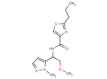 N-[2-methoxy-1-(1-methyl-1H-pyrazol-5-yl)ethyl]-2-propyl-1,3-thiazole-4-carboxamide